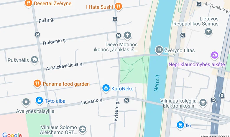 egoPERFECTUS biuras Žvėryne žemėlapis