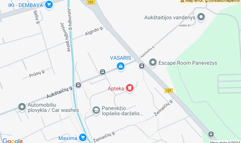 Koncertų erdvė "Vasaris" žemėlapis