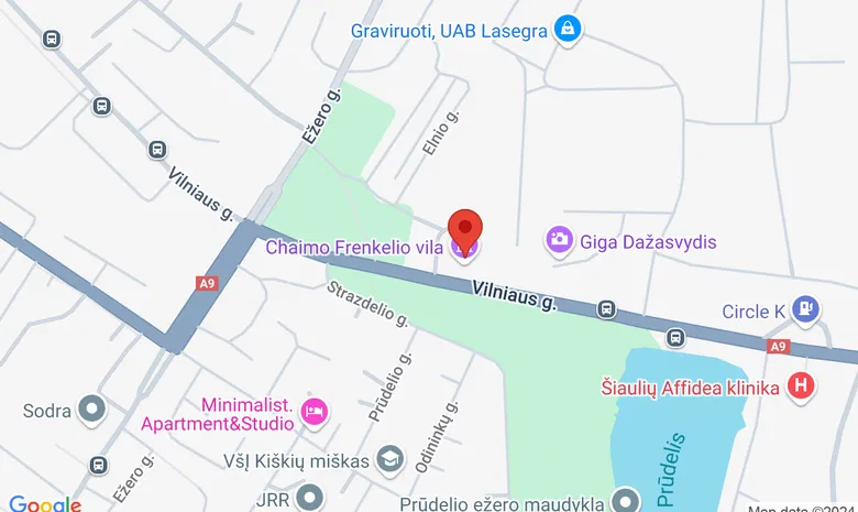 Chaimo Frenkelio vila žemėlapis