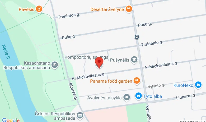 MAMA Studios žemėlapis