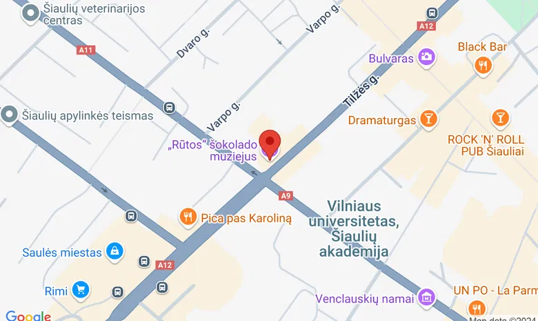 Šokolado muziejus žemėlapis