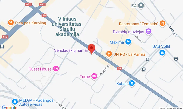 Venclauskių namai žemėlapis