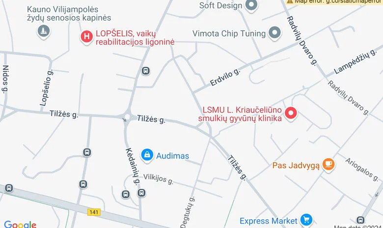 Buvęs kino teatras „Neringa“ žemėlapis