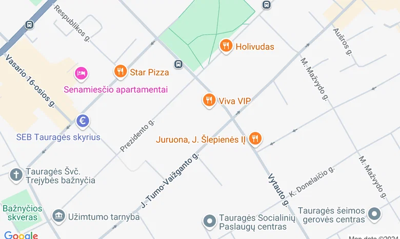 viešbutis "Banga" žemėlapis
