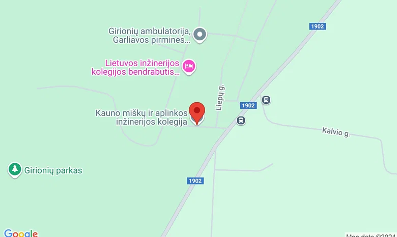 Kauno miškų ir aplinkos inžinerijos kolegija žemėlapis