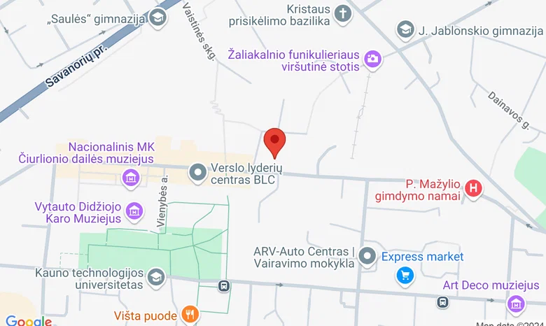 Pingu`s English School Kaunas žemėlapis
