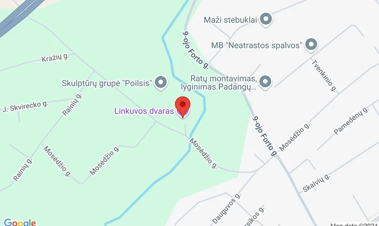 Linkuvos dvaro kiemas, Mosėdžio g. 62 žemėlapis