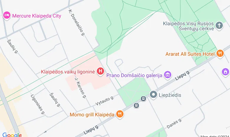 Klaipėdos valstybinis muzikinis teatras žemėlapis