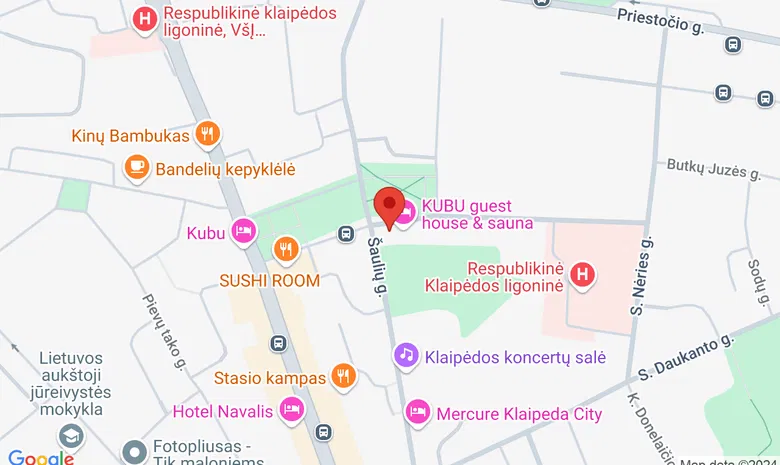 Daivos grožio namai žemėlapis