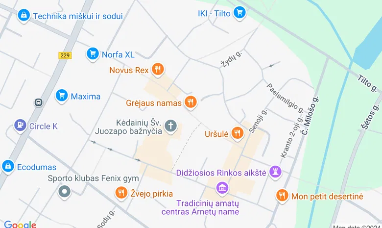 Didžioji gatvė žemėlapis