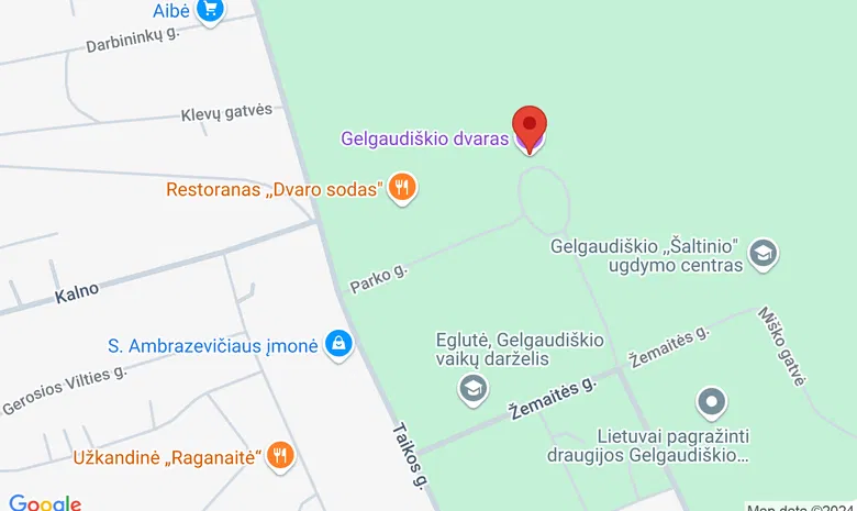 Gelgaudiškio dvaras žemėlapis