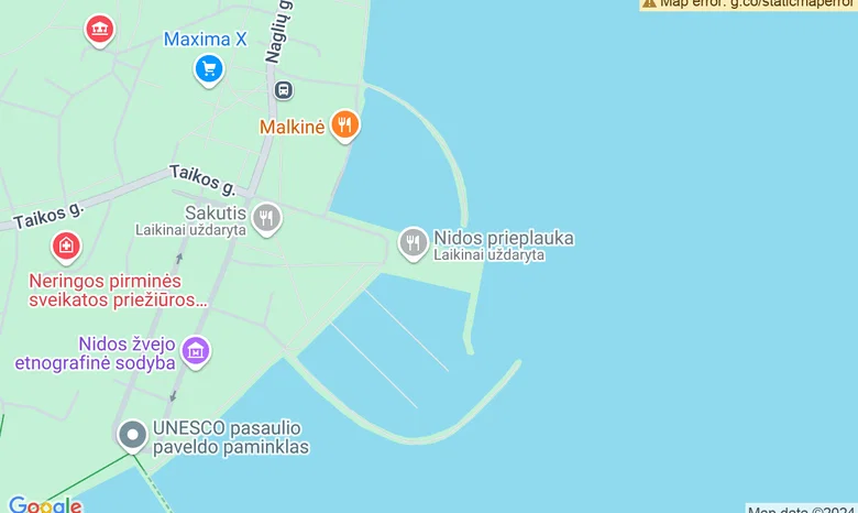 Prieplaukos vyninė žemėlapis