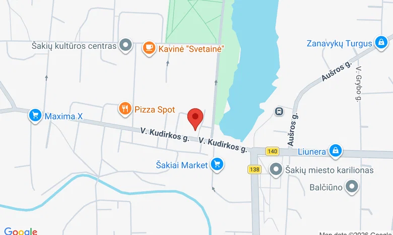 Kavinė Kiba žemėlapis