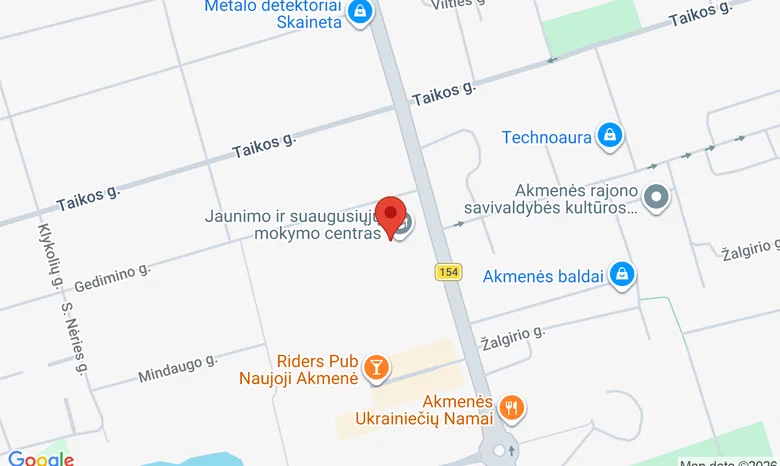 Akmenės rajono jaunimo ir suaugusiųjų švietimo centras žemėlapis