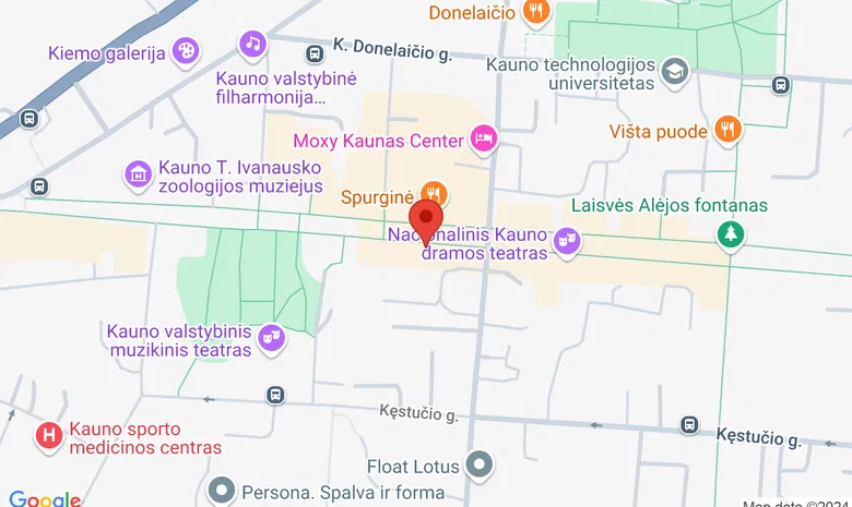 Kauno centrinis knygynas žemėlapis