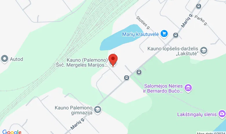 Palemono Švč. M. Marijos Rožančiaus Karalienės bažnyčia žemėlapis