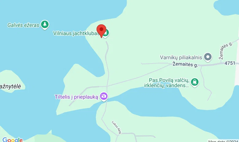 Trakų „Žalgirio“ jachtklubas žemėlapis