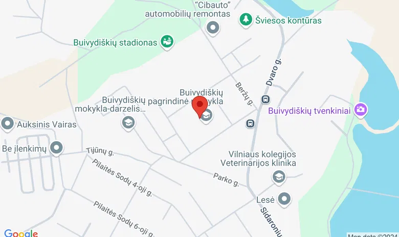 Beržų g. 2A, Buivydiškės, Vilniaus raj. žemėlapis