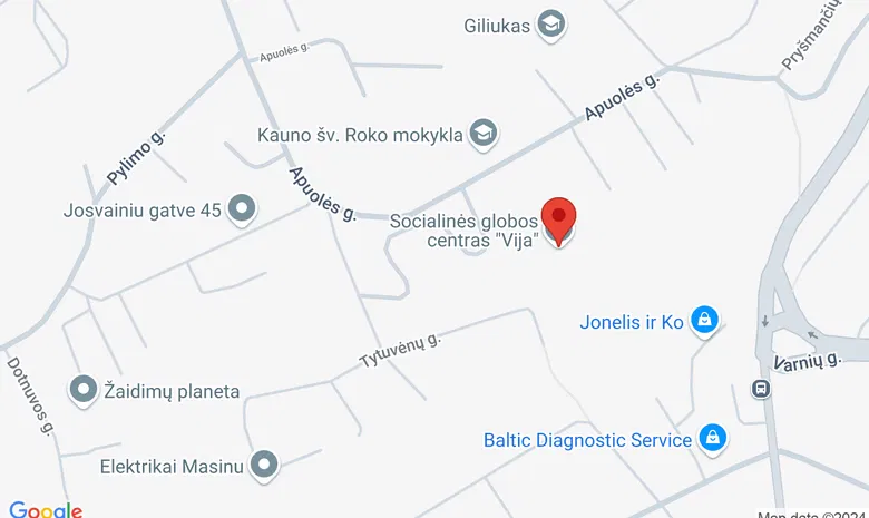 Vilijampolės socialinės globos namai žemėlapis