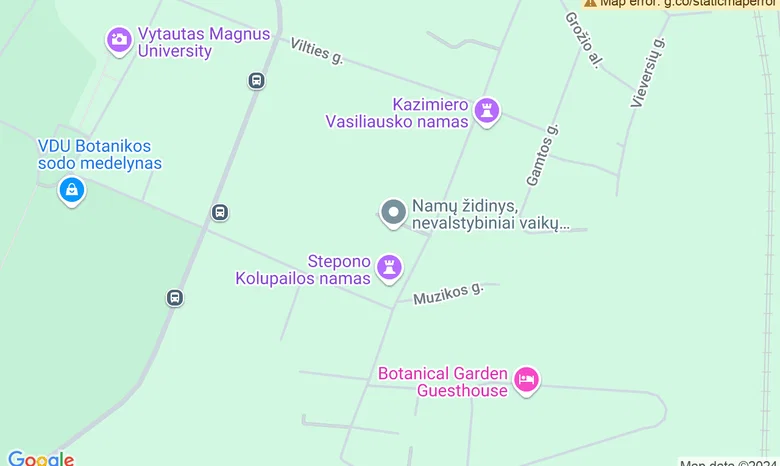 Globos namai "Namų židinys" žemėlapis