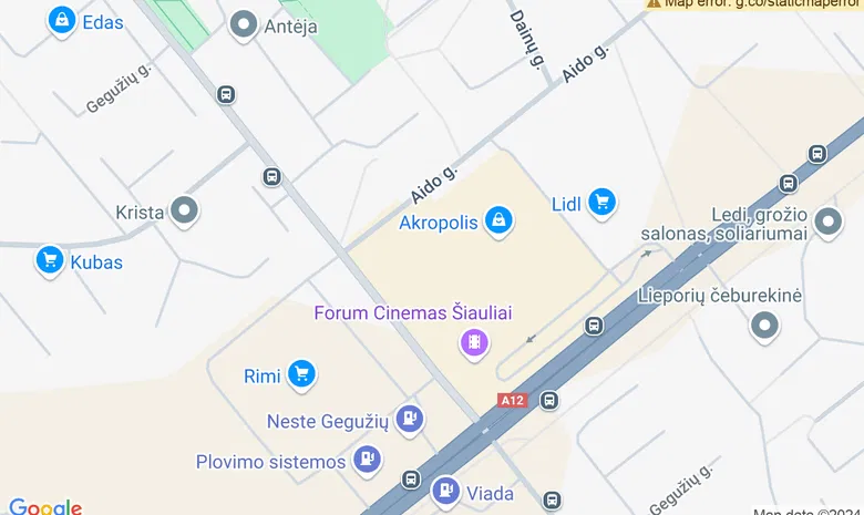 Appolo boulingas žemėlapis