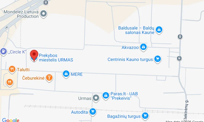 URMAS - Prekybos miestelis žemėlapis