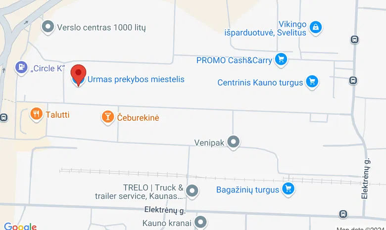 URMAS - Prekybos miestelis žemėlapis