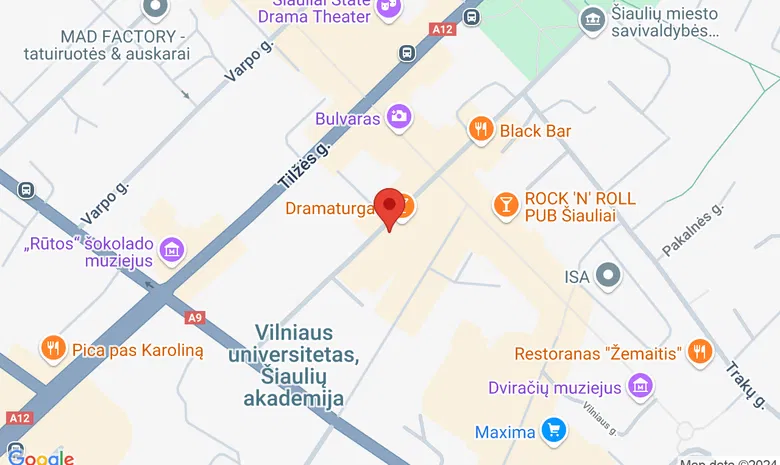 Restoranas - viešbutis "Šaulys" žemėlapis