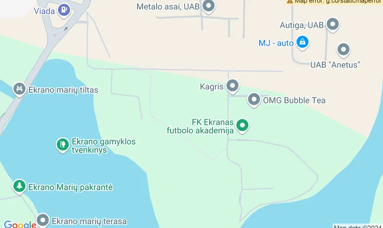 „Ekrano“ marių paplūdimys  žemėlapis