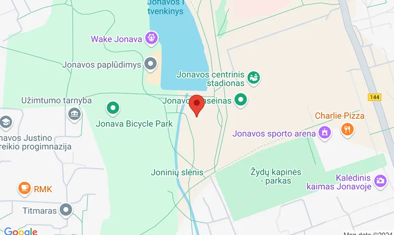 Jonava, Joninių slėnis žemėlapis