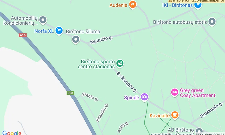 B. Sruogos paminklas žemėlapis