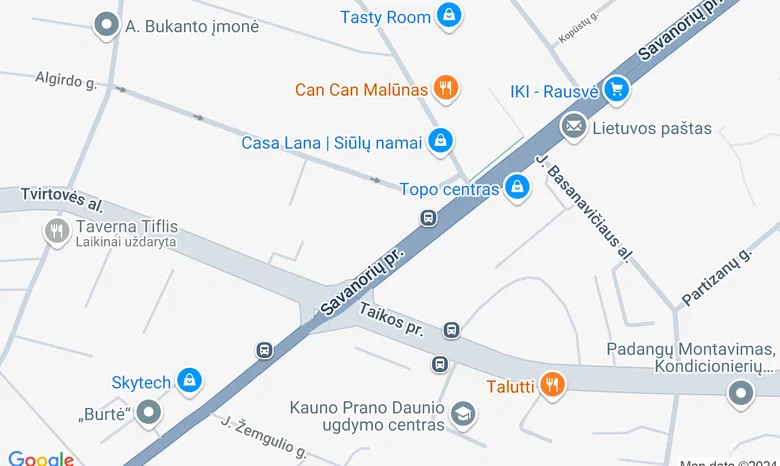 Aikštė prie "Aklųjų" stotelės (Savanorių pr. 247) žemėlapis