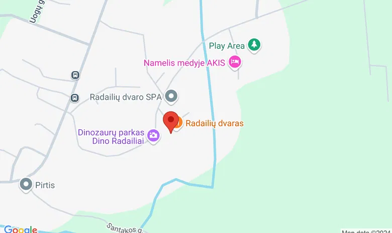 Radailių dvaras žemėlapis