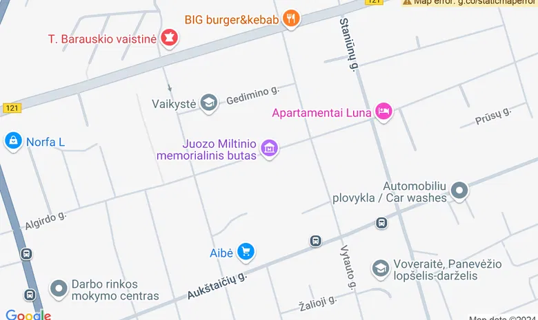 Juozo Miltinio palikimo studijų centras žemėlapis