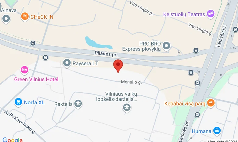 Mėnulio g. 7, VILNIUS  žemėlapis
