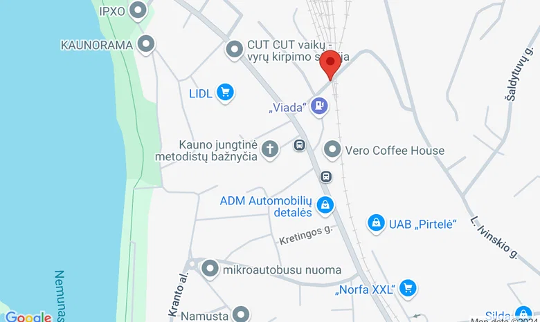 Žemieji Šančiai, transporto stotelė ,,Geležinkelio gatvė" žemėlapis