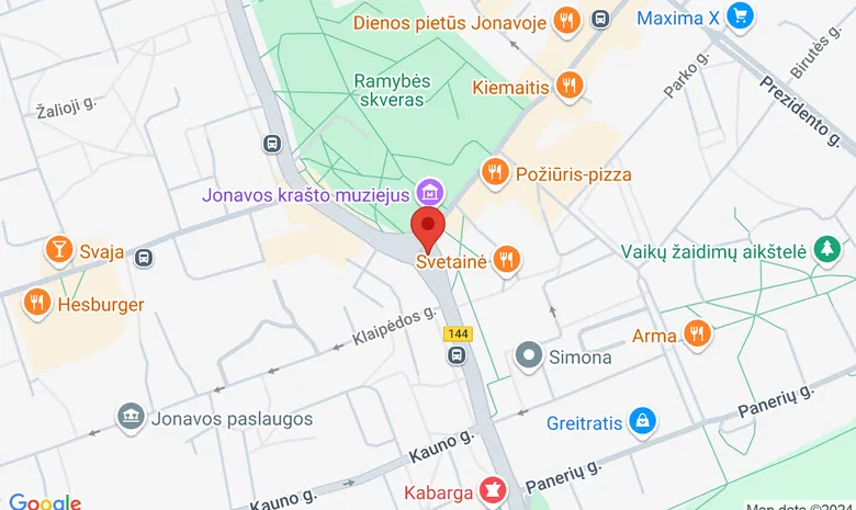 Jonavos miestas žemėlapis