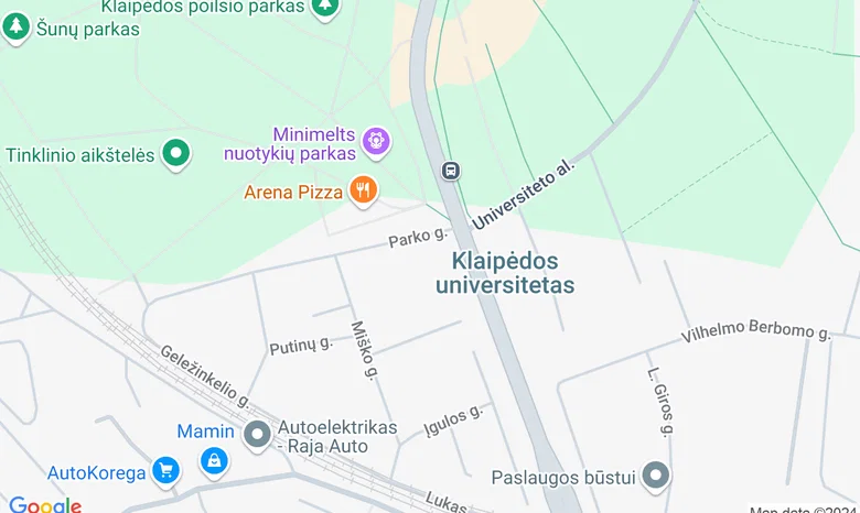 Mykolo Oginskio dvaro žirgyno stadionas - Parko g. 1 žemėlapis