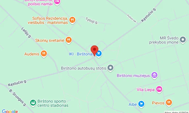 Birštonas žemėlapis