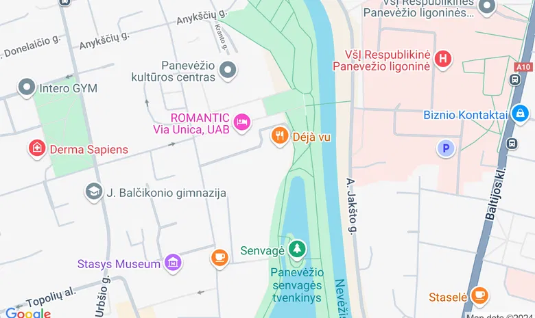 Hotel Romantic žemėlapis