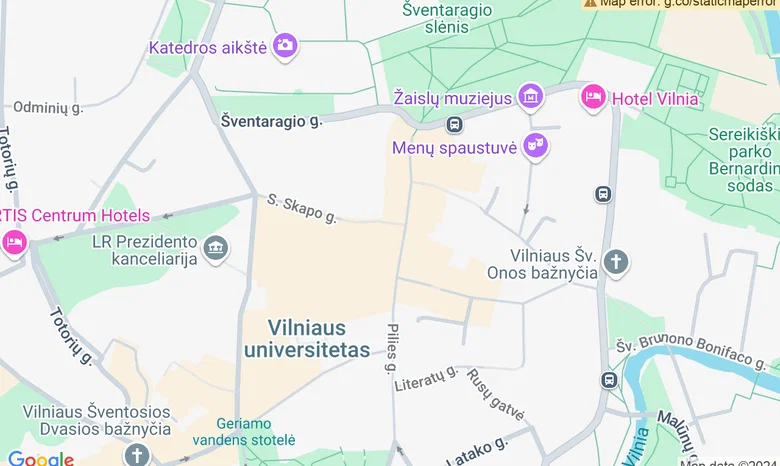 Restoranas „Aula“ žemėlapis