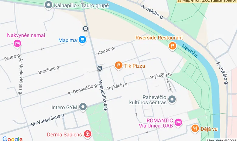Vip sport&pilates klubas žemėlapis