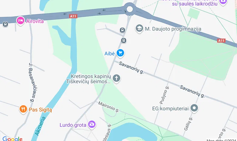 Kretingos rajono savivaldybės M. Valančiaus viešoji biblioteka žemėlapis