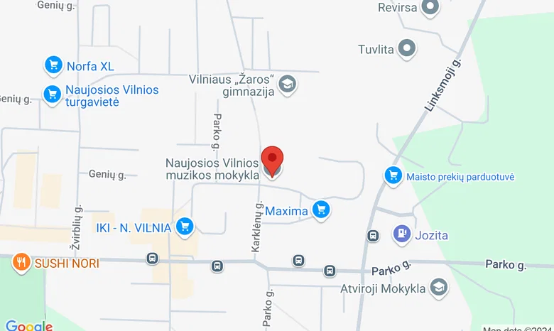 Vilniaus Naujosios Vilnios muzikos mokykla  žemėlapis