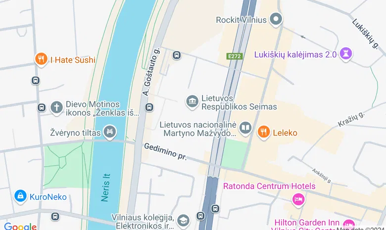 Lietuvos Respublikos Seimas žemėlapis