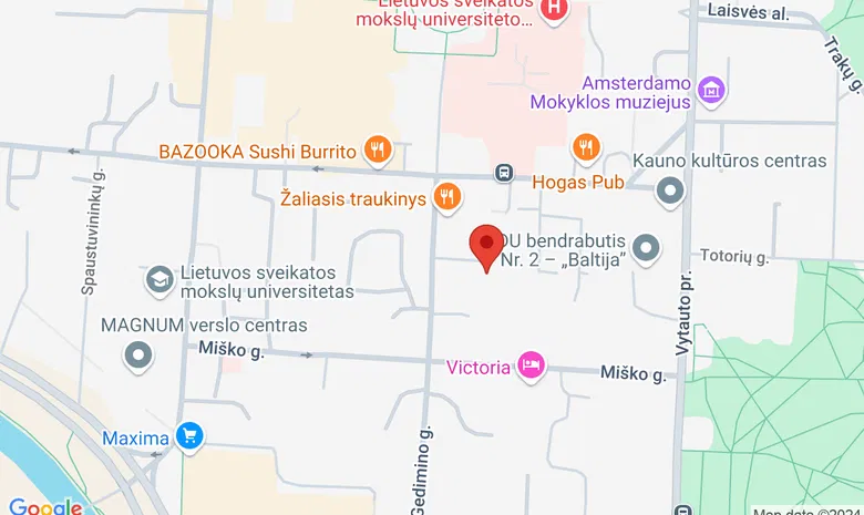 "Šviesos namai", Gedimino g. 26 b, Kaunas žemėlapis