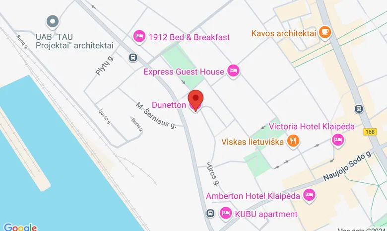 Viešbutis „DUNETTON HOTEL“  žemėlapis