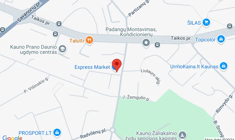 "Vipublic Gym" sporto klubas žemėlapis