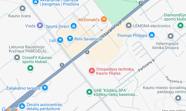 Vaikų ir jaunimo visapusiško lavinimo centras žemėlapis