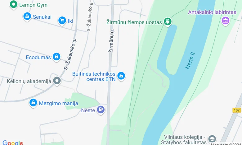 Lietuvos mokinių neformaliojo švietimo centras žemėlapis